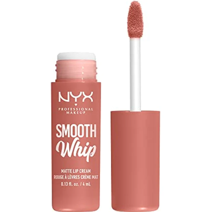 NYX Professional Makeup Smooth Whip Matte Lip Cream, Lipgloss für Damen, pflegende Kakaobutter & Sheabutter, Farbe: Velvet Rose, 4 ml – Bild 1