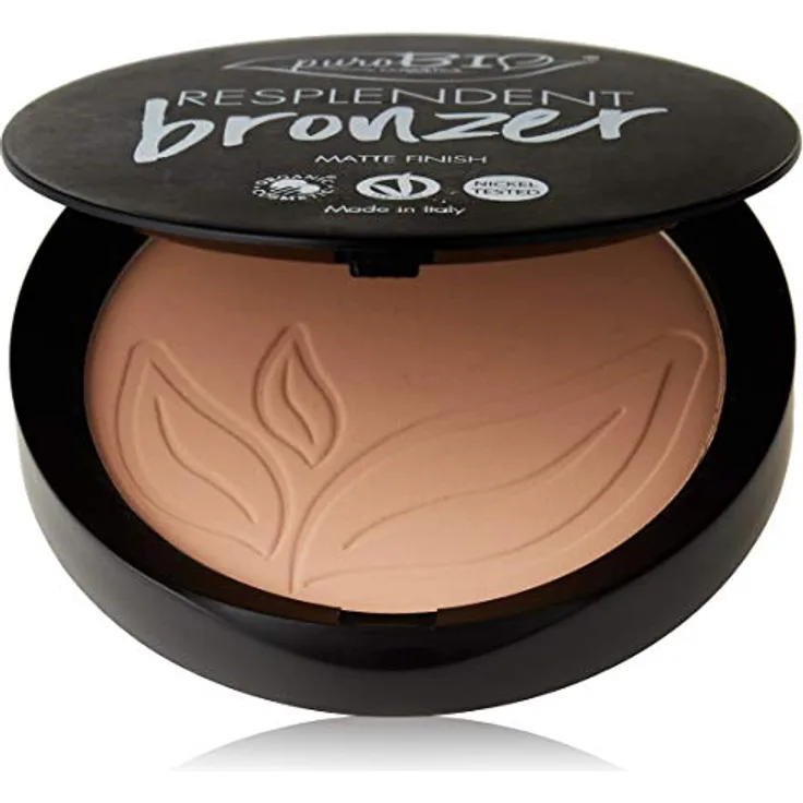 puroBIO Cosmetics Resplendent Bronzer, Matt-Effekt für natürliche Bräune, Farbton 03 Beige Brown, 9 g