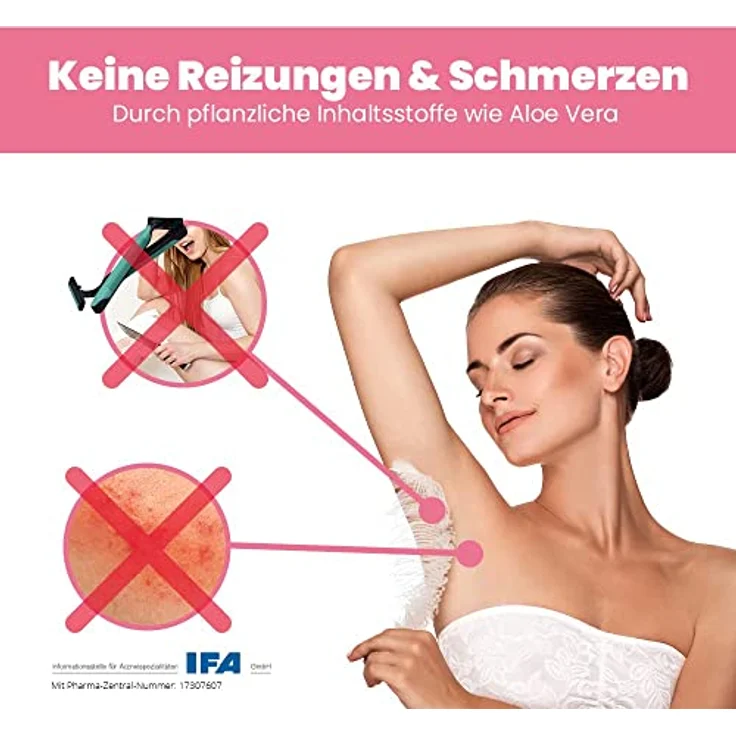 Capillum AMOVE Aloe Vera 300g Premium Enthaarungscreme Intimbereich Frau - sanftes Enthaarungspulver Frauen schmerzfreie Dusch-Intim Enthaarungscreme Frauen ohne Zusatzstoffe mit neutralem Geruch – Bild 5