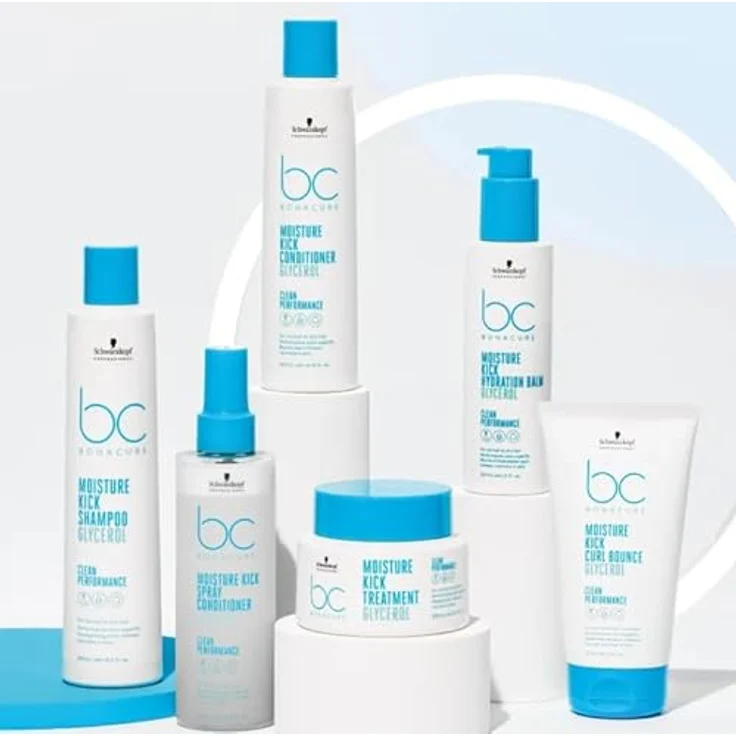 Schwarzkopf Shampoo BonaCure Clean Performance Moisture Kick Shampoo Glycerol 500 ml – Bild 5