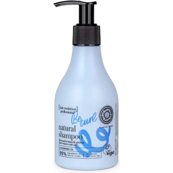 Natura Siberica Champú natural Be Curl Smoothness & Shine, 245 ml, für lockiges Haar mit Glanz und Geschmeidigkeit