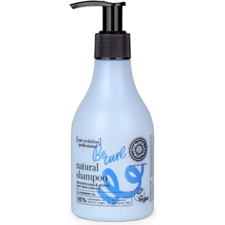 Natura Siberica Champú natural Be Curl Smoothness & Shine, 245 ml, für lockiges Haar mit Glanz und Geschmeidigkeit