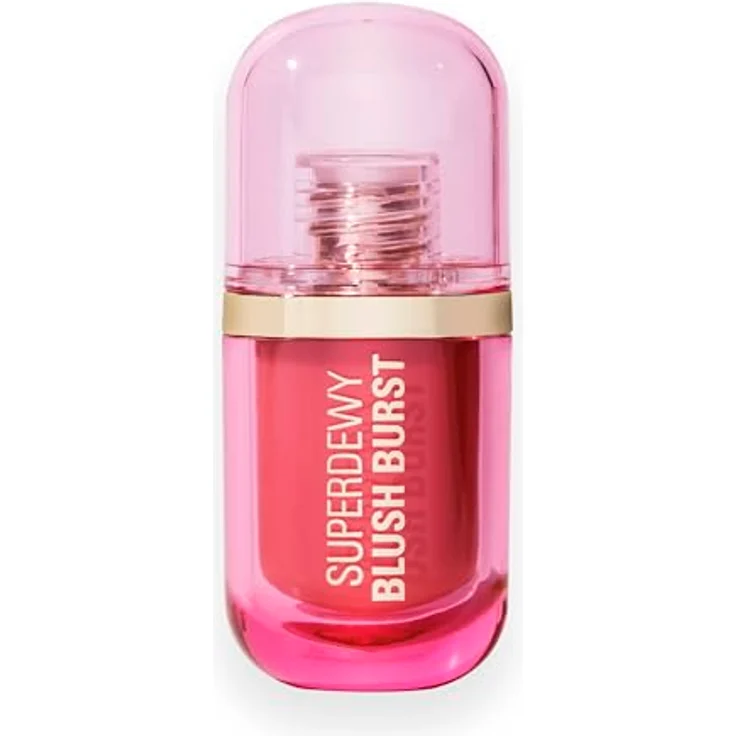 Revolution Superdewy Liquid Blush Burst, Aufbaubarer Flüssig-Blush mit Serum-Formel (Peptide & Hyaluronsäure), vegan & tierversuchsfrei, Strawberry Milkshake Cool Pink, 4,2 ml – Bild 2