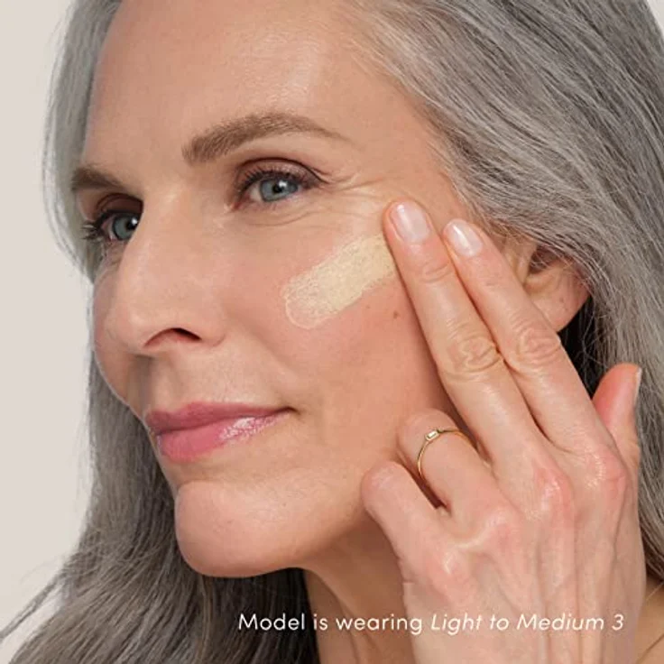 Jane Iredale HydroPure Tinted Serum 3, feuchtigkeitsspendende Serum-Foundation mit 2% Hyaluronsäure, Light to Medium – Bild 5