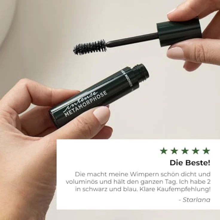 Yves Rocher Mascara INTENSE METATORMOPHOSE Noir - Wimperntusche für volle Wimpern und schöne Augen - intensives Schwarz & 24 Stunden Halt - 7.8 ml – Bild 5