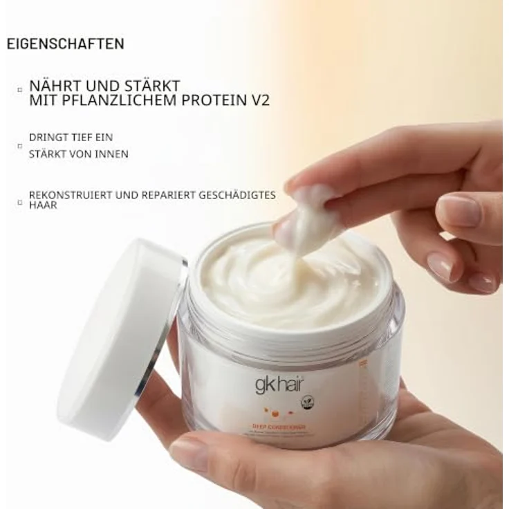 GK Hair Deep Conditioner, regenerierender Conditioner mit Tiefenwirkung für extrem strapaziertes Haar, 200 g – Bild 7
