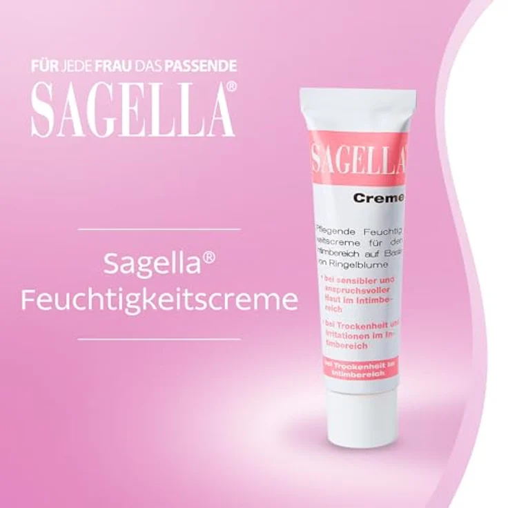 SAGELLA Sagella Creme 30 ml, Hautschutz bei Scheidentrockenheit und Irritationen für sensible Haut – Bild 2