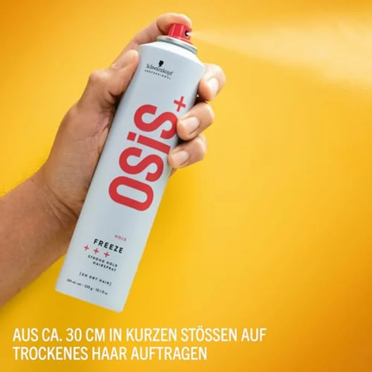 Schwarzkopf Professional Osis+ Hold Freeze Strong Hold Hairspray, 500 ml, Haarstyling  – Bild 3