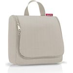 reisenthel toiletbag Herringbone Sand - praktischer Kulturbeutel mit Haken, wasserabweisendes Material