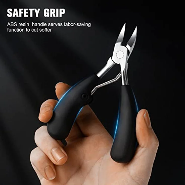 BEZOX Präzision Fußnagel Knipser Metall Nagelzange Für Dicke Und Tiefe Eingewachsene Fußnägel und Fingernägel - Weicher Griff – Bild 4