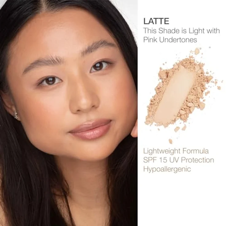 Bellapierre Cosmetics Mineralpuder Foundation Latte 10 g – Bild 3