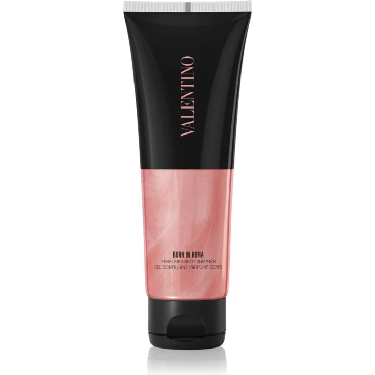 Valentino Born In Roma Body Shimmer Gel-Emulsion, aufhellende Körpercreme für Damen, 125 ml