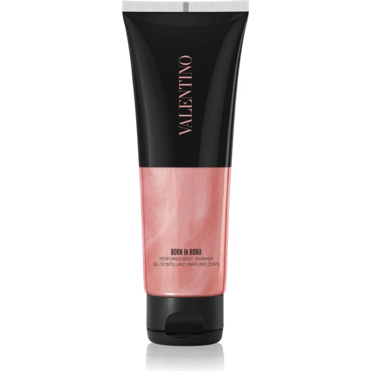 Valentino Born In Roma Body Shimmer Gel-Emulsion, aufhellende Körpercreme für Damen, 125 ml