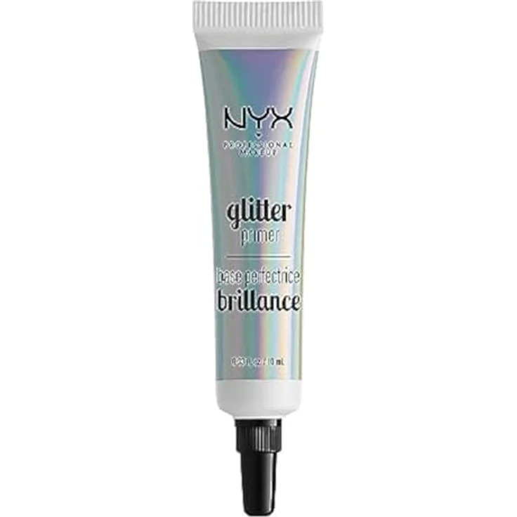 NYX Professional Makeup Glitter Primer, transparenter Make-up-Primer für Glitzer, 10 ml – Bild 1