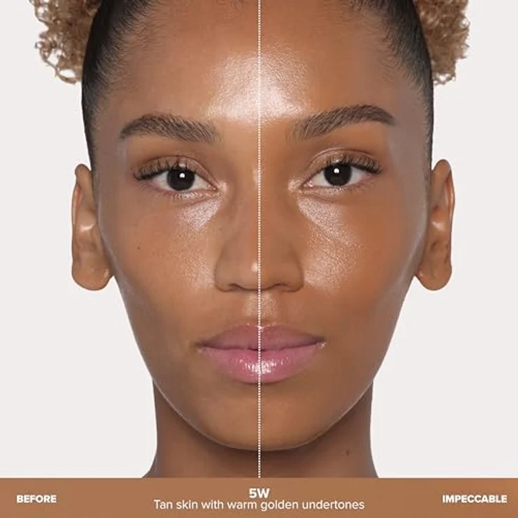 Anastasia Beverly Hills Impeccable Blurring Second-Skin Matte Foundation, Flüssiges Make-Up für mittlere bis volle Deckung, Farbton 5W, 35 ml – Bild 3