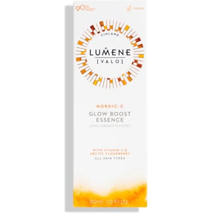 Lumene Nordic-C [VALO] Glow Boost, aufhellendes Gesichtsserum mit Hyaluronsäure, 30 ml, für frische und strahlende Haut – Bild 2