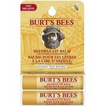 Burt's Bees 100 % natürlicher Lippenbalsam 2er-Pack mit Bienenwachs, feuchtigkeitsspendend, 2 Tuben á 8,5 g in Blister-Box
