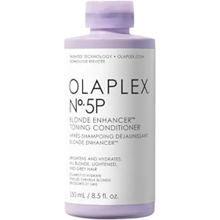 Olaplex No 5P Blonde Enhancer Purple Toning Conditioner, Repariert, Spendet Feuchtigkeit und Hellt Alle Blonden, Aufgehellten und Grauen Haare Auf, 250 ml – Bild 1