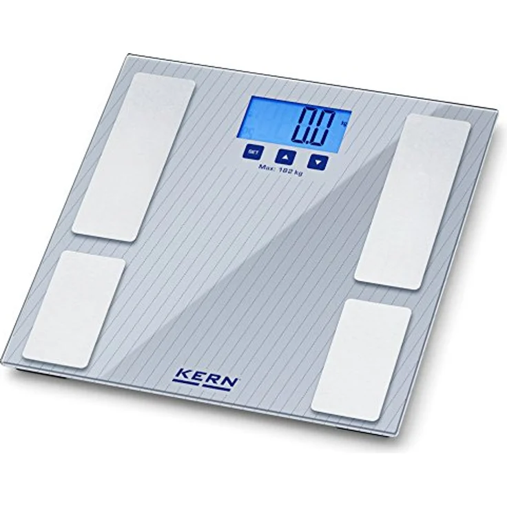 Best Price Square KERN Körperanalysenwaage MFB 150K100S05, Präzisionswaage mit Körperfett-, Wasser- und Muskelmasseanalyse, stabile Glaswägeplatte, 0,1 % Genauigkeit – Bild 2
