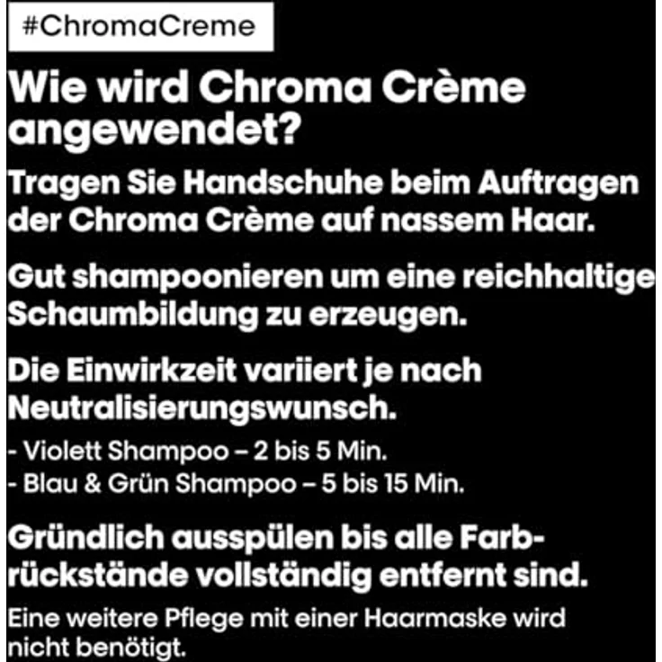 L'Oreal Professionnel Serie Expert Chroma Créme Shampoo Blue Dyes Haarshampoo 300 ml – Bild 11