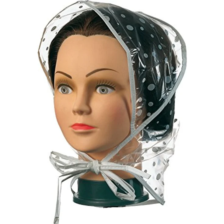 Comair Regenhaube mit Schirm weiss transparent – Bild 2