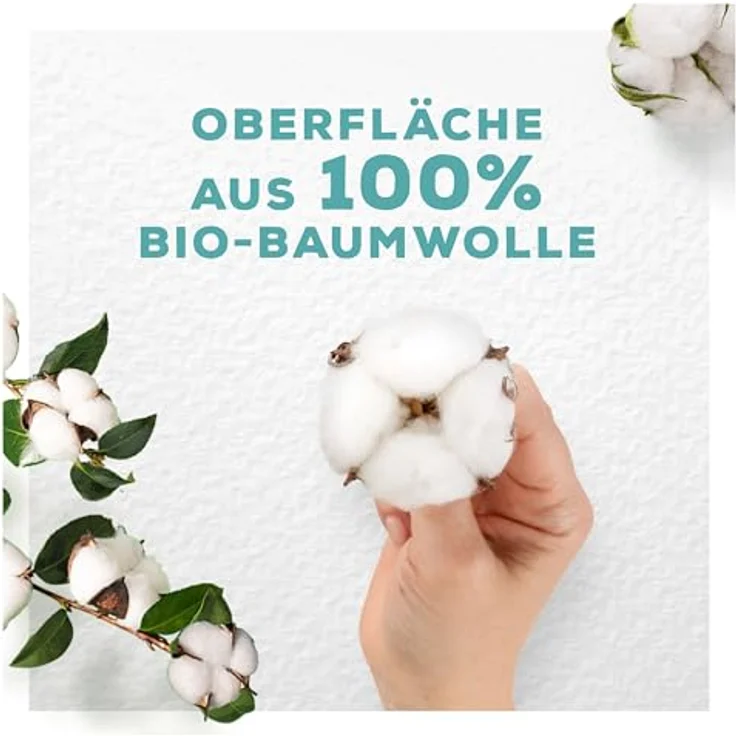 Always Cotton Protection Ultra Damenbinden mit Flügeln, 100% Bio-Baumwolle, 11 Stück – Bild 2