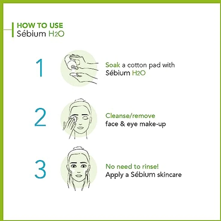 Bioderma Sébium H2O Solution Micellaire Lotion 250 ml, für Mischhaut geeignet – Bild 3