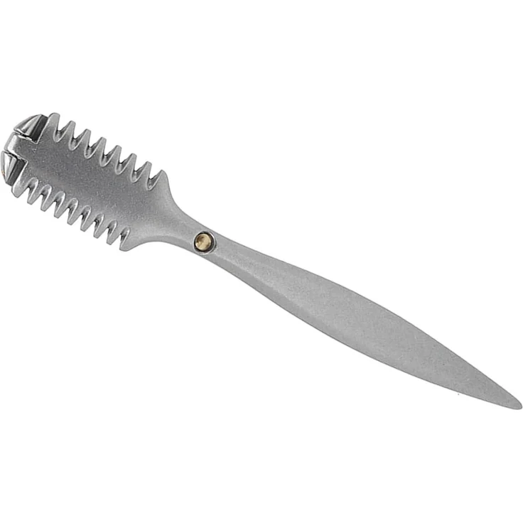 Effilierkamm Metall Haarschneider, doppelseitiges Design, rostfreies Legierungsmaterial, ergonomisches und sicheres Styling