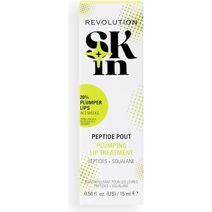 Revolution Skincare Peptide Pout Lip Balm, feuchtigkeitsspendender Lippenbalsam mit Volumenwirkung, vegan und tierversuchsfrei, 15ml – Bild 5