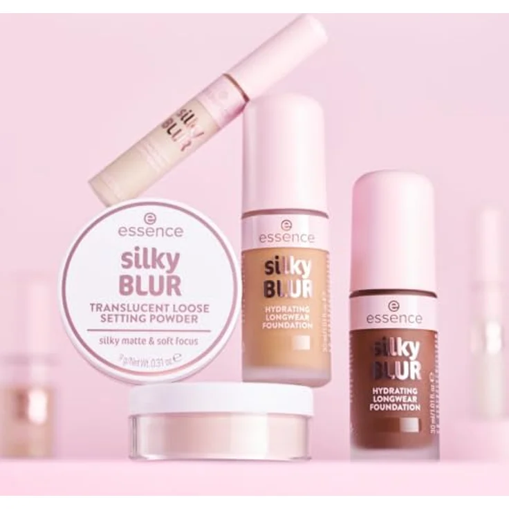 essence silky BLUR loser Fixierpuder, mattierend mit Weichzeichner-Effekt, Farbton 10, 9 g – Bild 4