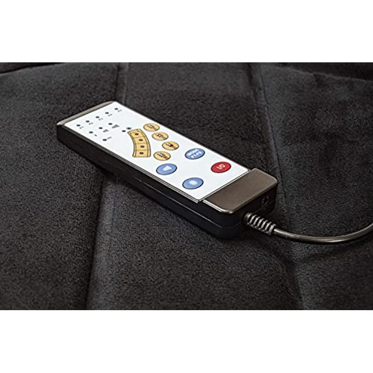 Jocca Elektro-Massagematte, Tappetino Massaggiante Elettrico mit 10 Massagezonen, Infrarot-Wärmefunktion, schwarz – Bild 6