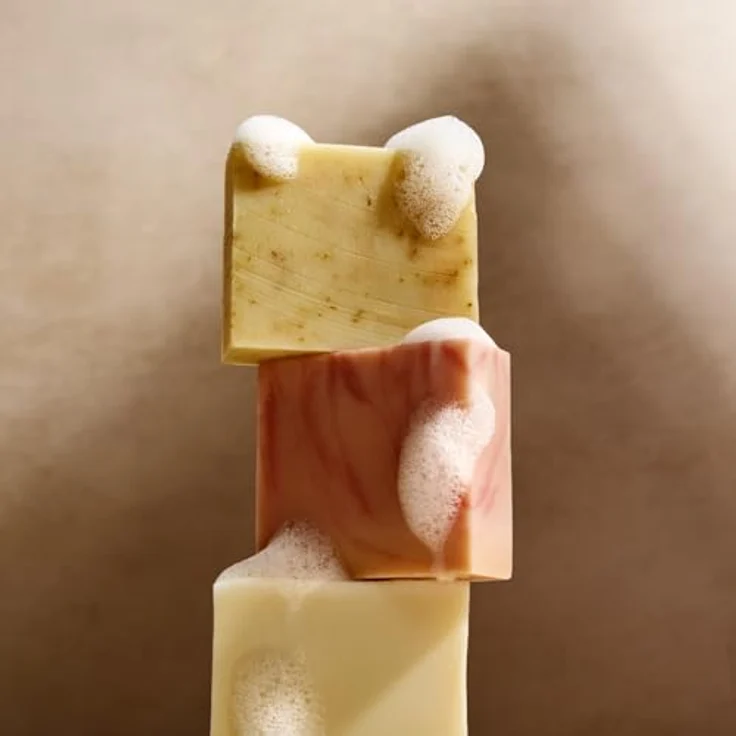 Savion Rose Körperseife mit Rosenöl, vegan, palmölfrei, 80g – Bild 5