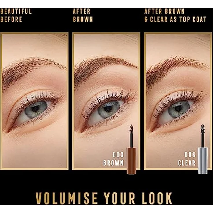 Max Factor 2000 Calorie Brow Sculpt Augenbrauen-Gel, Farbton 001 Darkblonde, 4,5 ml, langanhaltende Fixierung und natürliches Finish – Bild 6
