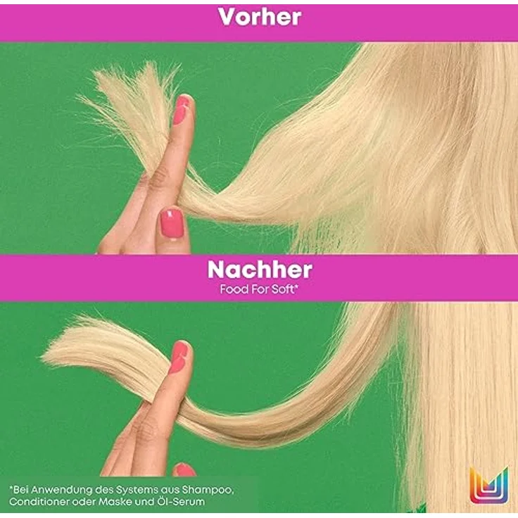 Matrix Haarmaske für trockene oder poröse Haartypen, Mit Avocado-Öl und Hyaluronsäure, Feuchtigkeitsspendend und pflegend, Vegane Formel, Food For Soft, 1 x 500 ml – Bild 4