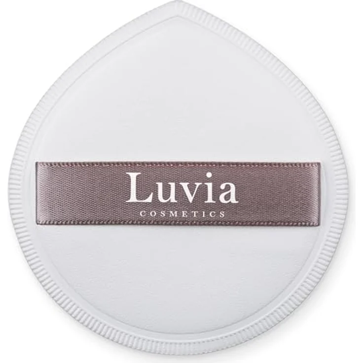 Luvia Cosmetics Single Makeup Puff, tropfenförmige Puderquaste mit ergonomischem Halteband, weiß – Bild 7