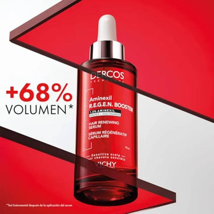 Vichy Dercos Serum R.E.G.E.N, Haarregenerativer Booster mit 1,5 % Aminexil und Ingwerextrakt, 90ml – Bild 4