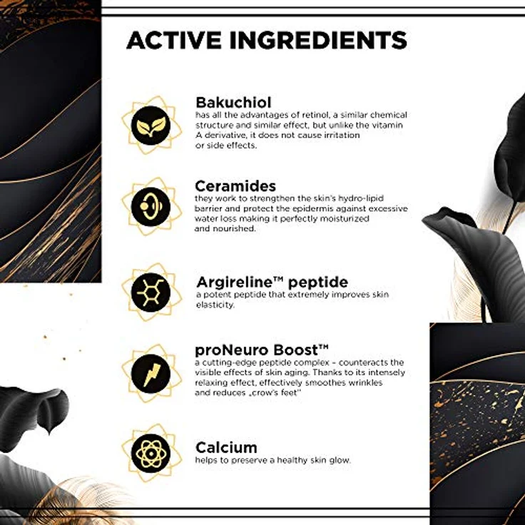 Eveline Cosmetics 24K Snail & Caviar Nachtcreme, regenerierende Gesichtscreme mit Schneckenextrakt gegen Falten, 50 ml – Bild 6