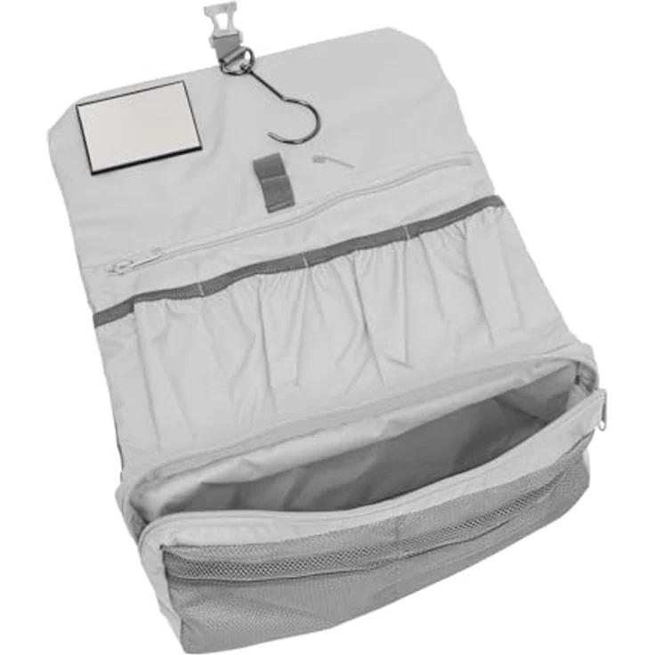 Vaude WegaWrap Kulturbeutel, 32 cm, blau, 100% Polyester, praktische Ablage für Toilettenartikel – Bild 3