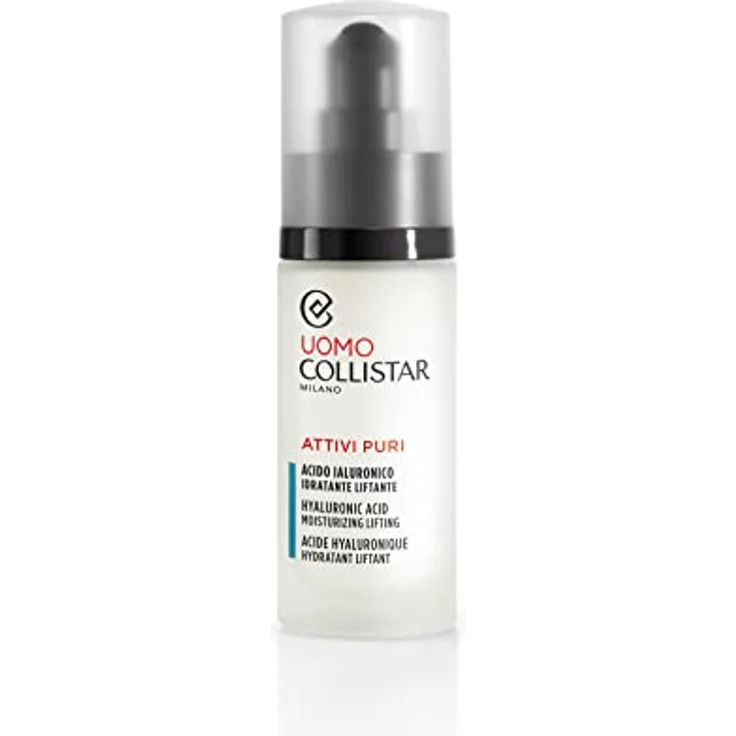 Collistar Attivi Puri feuchtigkeitsspendendes Lifting-Hyaluronsäure für Männer, Anti-Falten-Serum mit glättender Wirkung, tägliche Anwendung, 30ml – Bild 1