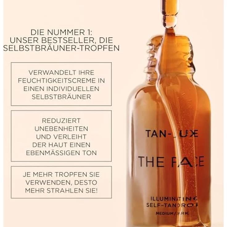 Tan-Luxe The Face Illuminating Self-Tan Drops Serum Light/Medium 30 ml – Bild 6