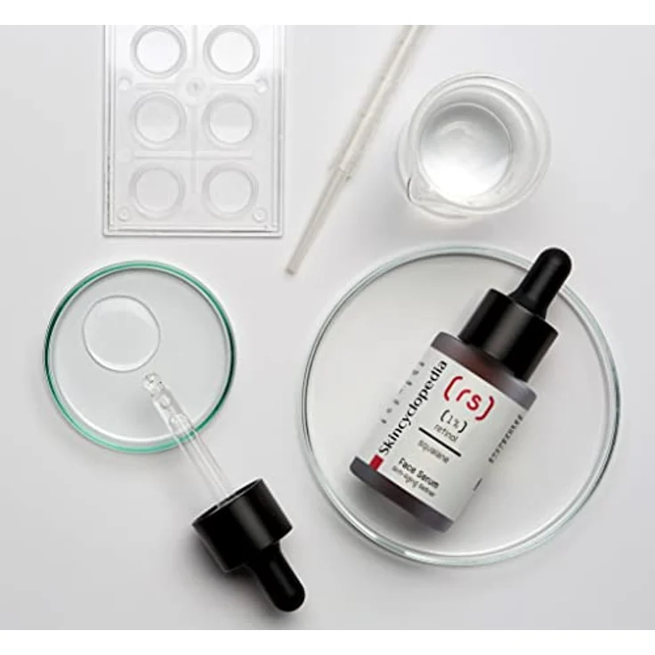 Skincyclopedia 1% Retinol Serum, hochdosiert mit Squalan, Anti Aging Gesichtsserum für straffere Haut, 30ml – Bild 2
