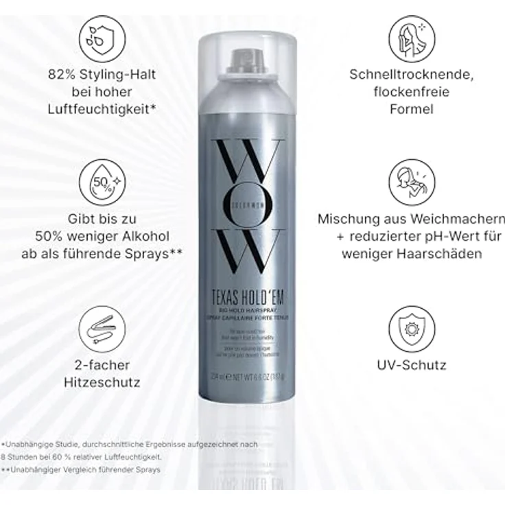 Color WOW Texas Hold ‘em, starker Haarlack mit UV Schutz, 234 ml – Bild 8