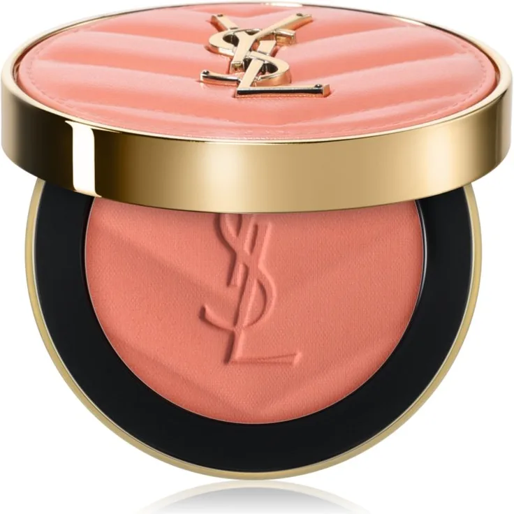 Yves Saint Laurent Make Me Blush Bold Blurring Puder-Rouge, Farbton 06 Rose Haze, 6 g – Rouge mit natürlichem Farbfinish, zum Modellieren der Gesichtsform
