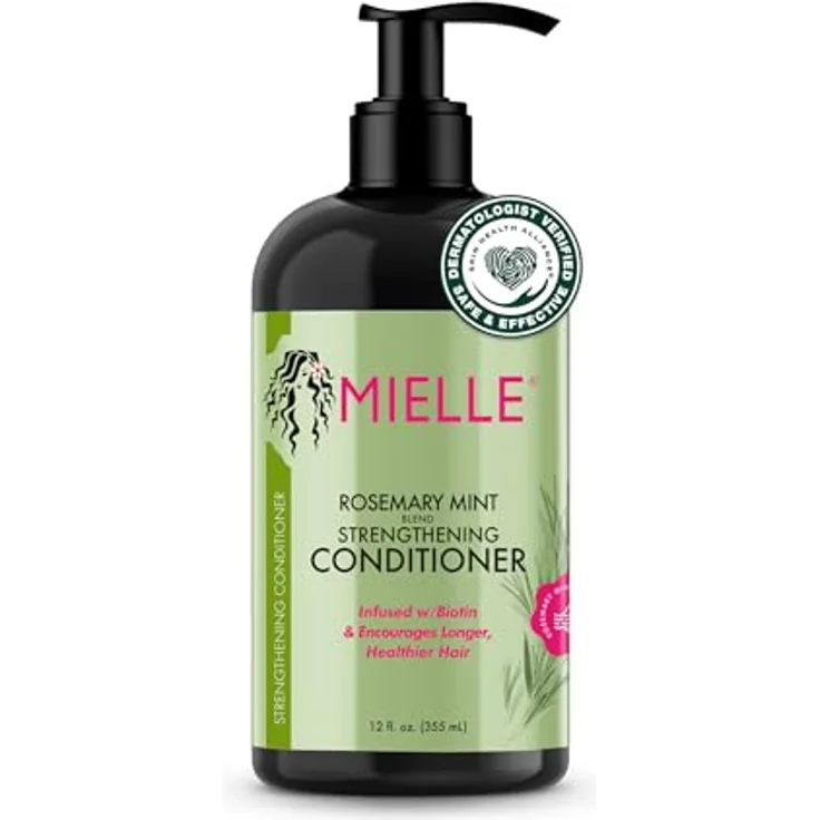Mielle Organics Conditioner, Strengthening, 340.2 g, angereichert mit Rosmarin, Minze und Biotin, Sulfat- und Parabenfrei