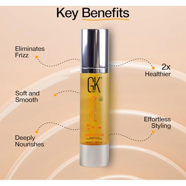 GK Hair Serum, verfeinerndes Haarserum, 50 ml für seidige Geschmeidigkeit und Glanz – Bild 5