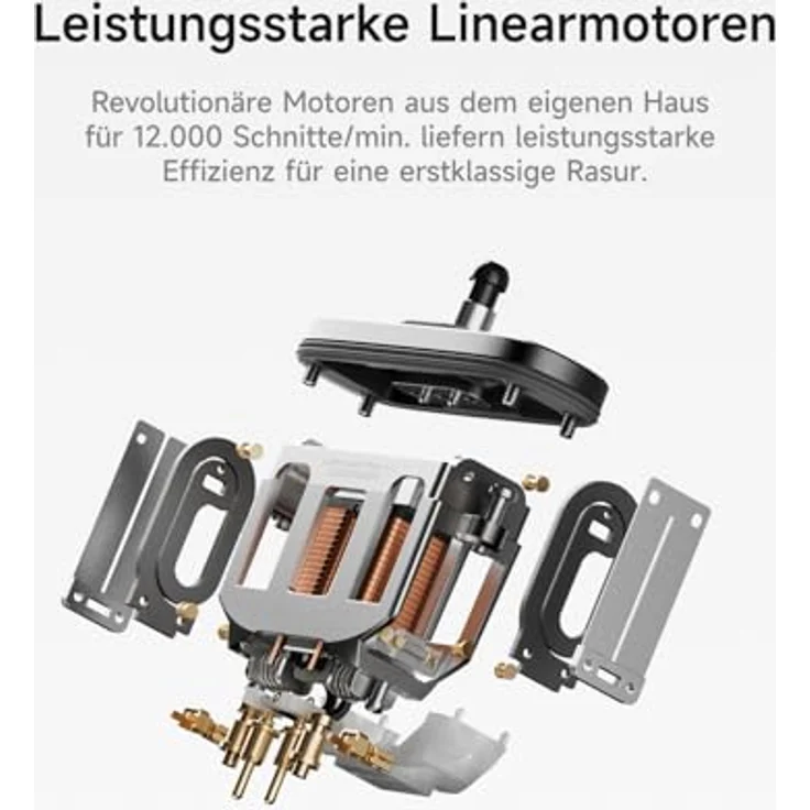 Laifen T1 Pro, Elektrorasierer für Herren mit 12.000 Schnitten/min, 100 Minuten Akkulaufzeit, IPX7 wasserdicht, Aluminiumlegierung, Reisetauglich – Bild 3