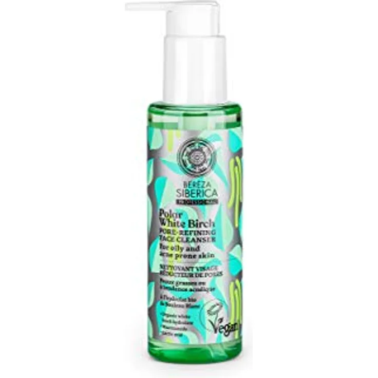 Natura Siberica Bereza Polar White Birch, Gesichtsreiniger mit antioxidativen Wirkungen, 145 ml