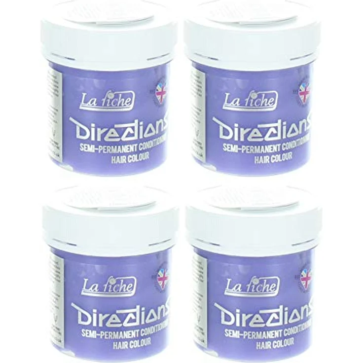 La Riche Directions Semi-Permanent Hair Color, 4er Set 88ml - Antique Mauve, helle Haarfärbemittel, manipulationssicherer Deckel, tierversuchsfrei
