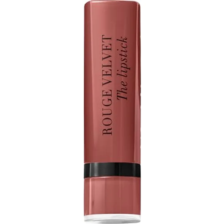 Bourjois Rouge Velvet The Lipstick, Lippenstift mit 24 Stunden Farbe, feuchtigkeitsspendend, 48 Mocha'Mour, 2,4 g