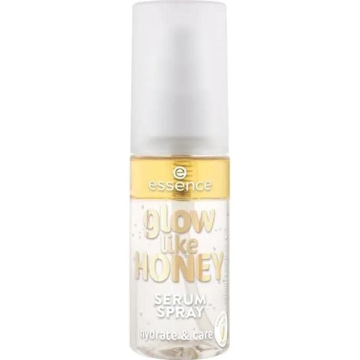 essence glow like HONEY Gesichtsserum im Spray, 50 ml, feuchtigkeitsspendend und aufhellend für jugendliche Haut